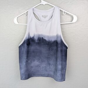 Athleta Shanti Blue Tie-Dye Crop Top XS